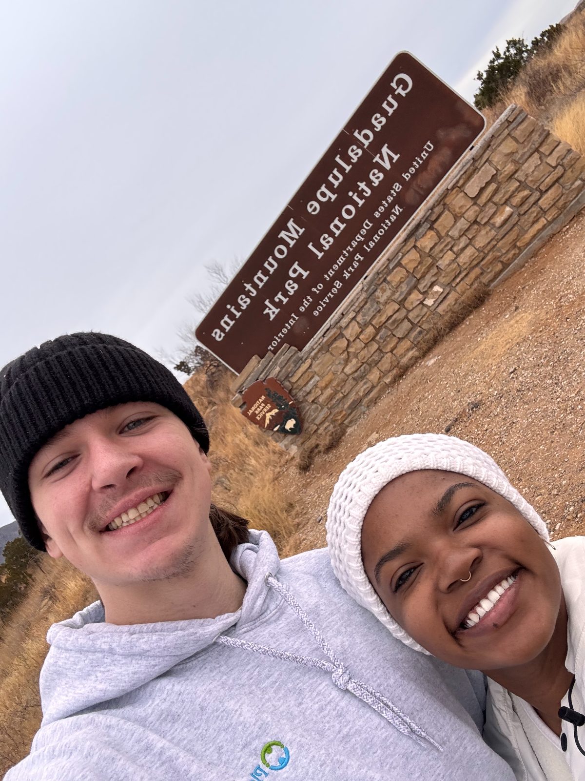 Guadalupe Mountains National Park sign